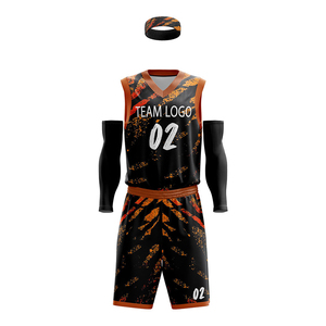 Vêtements de sport personnalisés, ensembles d'uniformes de basket-ball respirants, 100% polyester, service OEM à vendre - Product Image 2