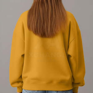 Sudadera informal de gran tamaño, mezcla de algodón, cómoda, holgada, con cuello redondo, manga larga, estilo urbano, para uso diario - Product Image 6