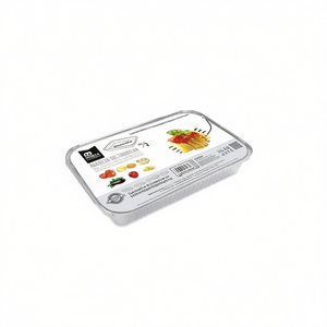 Contenitore in Alluminio Rettangolare 20.4x11.4x5.5 Cm per Alimenti, Formato Horeca - Product Image 2