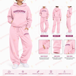 Chándal de tela elástica para mujer, de color sólido, corte regular, ideal para invierno, el mejor producto de chándal para mujer. - Product Image 4