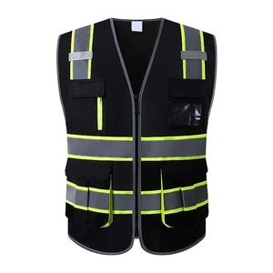 เสื้อกั๊กนิรภัยสะท้อนแสงสีน้ำเงิน RELEVO INDUSTRIES ได้รับการรับรองมาตรฐาน CE/EU ผลิตจากโพลีเอสเตอร์ พร้อมแถบสะท้อนแสงและแผ่นตรวจจับเข็ม เหมาะสำหรับงานอุตสาหกรรม - Product Image 5