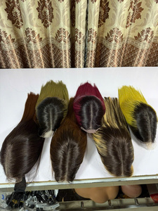 Peluca de 24 pulgadas! Peluca frontal de encaje de alta calidad 13*4 con parte trasera tejida, 100% cabello humano virgen, topper frontal de encaje negro - Product Image 5