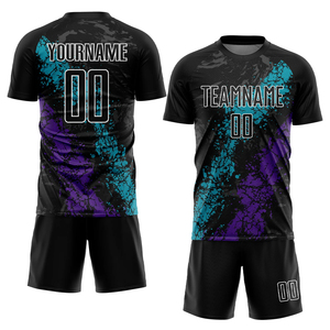 Ensemble de maillot et short d'entraînement de football personnalisé OEM pour hommes – Tenue d'équipe sur mesure - Product Image 4