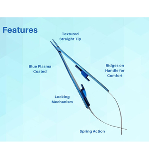 ที่จับเข็มไมโครแบบมืออาชีพ Castroviejo ทำจากสแตนเลส ใช้สำหรับเย็บแผลในศัลยกรรม ชุดเครื่องมือจักษุแพทย์ - Product Image 6