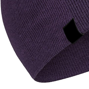 Bonnet en tricot violet haut de gamme avec logo personnalisé, chaud et extensible, décontracté, unisexe, nouveau design 2026 - Product Image 3