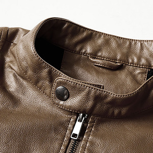 Best Quality Men's Genuine <b>Leather</b> <b>Jacket</b> for Fall and <b>Winter</b> High Street Style Plain Dyed with OEM Service Online Sale - Product Image 6