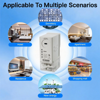 Compteur d'électricité intelligent numérique monophasé monobloc M-Bus sur rail DIN avec fonctions antivol et mesure en temps réel