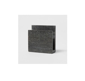 Handmade Modern White Grey Marble Napkin Holder Eco-Friendly home <b>living</b> area Dining table Decorative napkin holder - Product Image 3