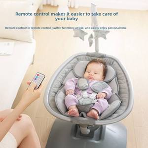 Silla mecedora eléctrica de alta gama con respuesta automática, música y control remoto, favorita de los padres, popular para bebés recién nacidos. - Product Image 4