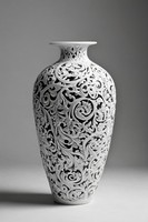 Vase de table large en fer forgé haut de gamme, moderne, gravé, écologique, résistant à la corrosion, fait main, argenté, durable