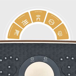 Macchina per Esercizi Total Body, Drenaggio Linfatico, 120 Livelli di Velocità, Pedana Vibrante per Allenamento, Piattaforma Fitness - Product Image 5