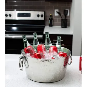 ถังน้ำแข็งสแตนเลสผนังสองชั้นตู้แช่ไวน์สไตล์ใหม่ความจุ10L ขายดีสำหรับงานแต่งงานงานเลี้ยงปีใหม่ - Product Image 6
