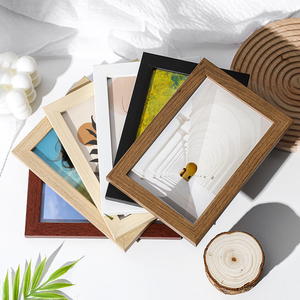 Factory Wholesale Minimalist Wooden Picture <b>Frames</b> Tabletop & <b>Wall</b>-Mounted Stamping Multi Size Cheap Photo <b>Frames</b> Living Room - Product Image 4