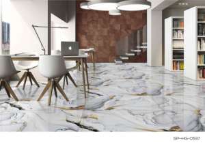 กระเบื้องพอร์ซเลนสีทองเงาสูง ขนาด 60x120 ซม. 600x1200 มม. 24x48 นิ้ว สำหรับตกแต่งภายในระดับพรีเมียม มีความต้องการสูง - Product Image 4