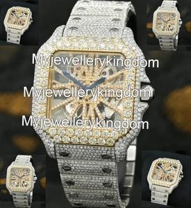 Reloj de Lujo para Hombre con Moissanita Iced Out, Diamantes VVS, Estilo Hip Hop Bling, Cuarzo, Joyería Masculina, Regalo - Product Image 4