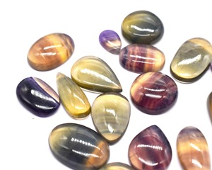 Cabochons en Fluorite Naturelle en Gros – Lot de Cabochons Lisses en Fluorite Bio Colorée pour la Fabrication de Bijoux – Cristaux de Fluorite - Product Image 3