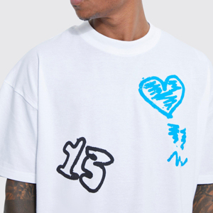 เสื้อยืดผ้าคอตตอนผสมพรีเมียมสำหรับผู้ชาย เนื้อผ้านุ่ม ระบายอากาศได้ดี สกรีนโลโก้ได้ตามต้องการ ทรงหลวม |   แขนสั้น - Product Image 6