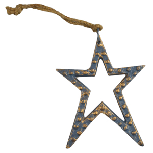 Estrella Decorativa Nocturna para Colgar, Diseño Pintado con Acabado Metálico Sólido, Decoración Navideña para el Hogar, Diseño para Colgar en el Árbol de Navidad - Product Image 2