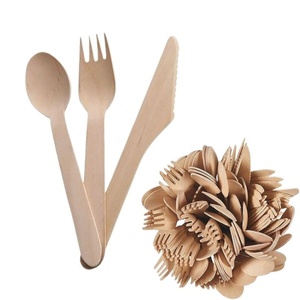 Couteau jetable en bois de bouleau écologique de qualité supérieure 155 mm pour la restauration, idéal pour gâteaux, pâtisseries et desserts – Alternative pour restaurants et événements - Product Image 1