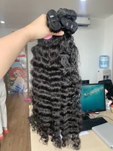 Venta al por mayor barato 100% virgen vietnamita pelo crudo sin procesar extensión de pelo rizado camboyano Natural estilo de onda profunda precio bajo - Product Image 4