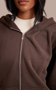 Sweat à capuche décontracté pour femme, personnalisé, hiver, logo sur le devant, grande taille, confortable, ample, polaire, 100% coton, coupe-vent - Product Image 6