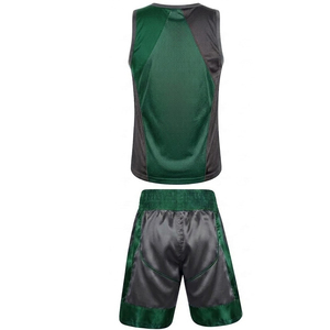 Uniforme de boxe personnalisé de haute qualité avec logo, 100% polyester extensible, confortable, léger, respirant, séchage rapide, grandes tailles - Product Image 3