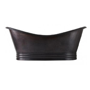 Bañera de Cobre Independiente Hecha a Mano, Ecológica, con Acabado Negro, Bañera Metálica de Gran Tamaño para Uso en Hogares y Hoteles - Product Image 1
