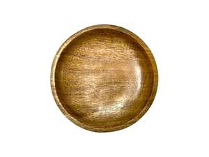 Assiette en bois de manguier, plateau de service pour légumes, bol à salade de fruits, plat de service en bois pour la cuisine (10,5x10,5x2 CM) - Product Image 5