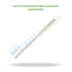 Osteótomo Cottle de 18 cm, Recto y Graduado, Instrumento Quirúrgico para Corte de Hueso en Otorrinolaringología y Rinoplastia - Product Image 2