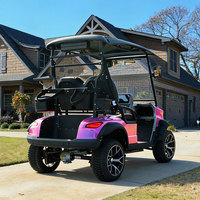 Voiturette de golf électrique 2 places avec benne en alliage d'aluminium pour complexe hôtelier et villa