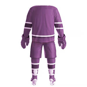 Uniforme de Hockey sobre Hielo a Precio Económico, Más Vendido, Tela Suave, Diseño Personalizado Impreso, Antibacterial, Impermeable, para Venta en Línea - Product Image 2