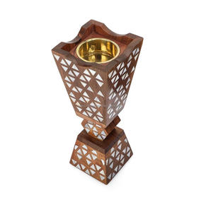 Brûleur Bakhoor en bois et nacre incrusté d'un nouveau brûleur d'encens arabe multi-usages spécial festif par FWE - Product Image 5