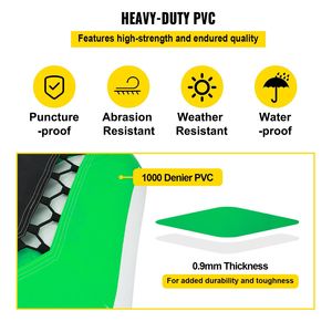Trampolín Acuático Inflable Verde y Blanco de 13 pies con Escalera, Brincolín Acuático Recreativo, Instalación de Entretenimiento Acuático - Product Image 4