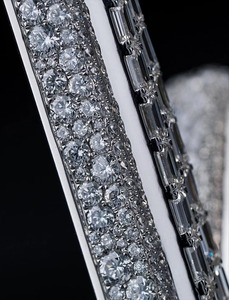 Colgante de Letra Personalizada Iced Out de Plata 925 con Moissanita VVS, Estilo Hip Hop, para Hombre - Product Image 4