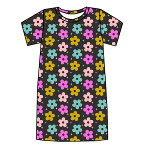 Ultimo Modello di Camicia da Notte Elasticizzata in Tessuto di Bambù, Manica Corta, Stile MooMoo per Donna - Product Image 5
