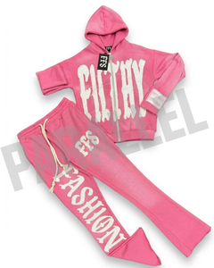 Designer Men's Winter Hip Hop Tracksuit <b>Knitted</b> Sweatpants Hoodie Jogger <b>Set</b> 100% Cotton Breathable - Product Image 2