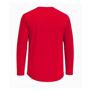 T-shirt à manches longues pour homme de haute qualité, 100% coton, vêtements unis, mode masculine, chemises respirantes à col rond à manches longues - Product Image 5