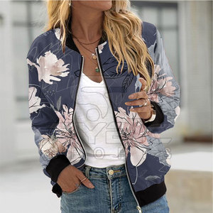 High performance Creative Lifestyle Women Printing Varsity <b>Jackets</b> Soft Casual Apparel For Modern Everyday Wardrobe Use - Product Image 4