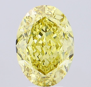 Diamant de laboratoire certifié IGI 6,11 CT, taille ovale, couleur jaune intense fantaisie, clarté VS2, CVD ROYAL GEMS Jewelry - Product Image 1
