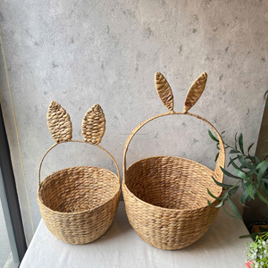 ตะกร้าผักตบชวาทรงกระต่าย - Product Image 6