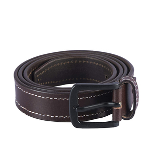 Ceinture classique décontractée en cuir de vachette avec boucle en acier, largeur 3,5 cm, longueur 110 cm, durable et écologique, pour homme, usage professionnel - Product Image 3