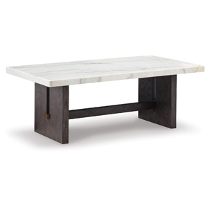 Mesa de Comedor Moderna Rectangular con Tapa de Mármol y Patas de Madera Maciza, Diseño Minimalista, Estable, para 6 Personas, Muebles para el Comedor - Product Image 5