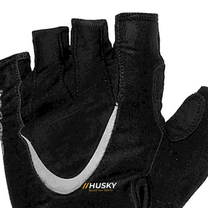 HUSKY SPORTSWEAR Customized Unisex Half Finger Weight Lifting Cycling Shockproof Breathable Microfiber Padded Fingerless Gloves - Product Image 5