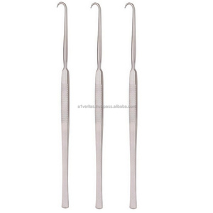 Retractor de Piel Bergmann A-1 VERITAS, Gancho de Acero Inoxidable, Juego de Instrumentos Quirúrgicos Reutilizables para Cirugía Plástica |   ISO 13485 - Product Image 5