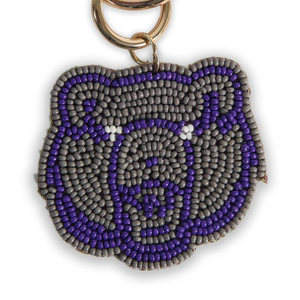 Trendy Woven Seed Beads Embroidery <b>Bag</b> Charms with Artistic Design Handmade Beaded Light Keychain Color <b>Changing</b> Leather - Product Image 4
