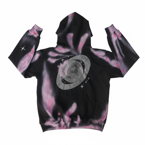 Sudadera con capucha corta estilo vintage con lavado ácido, unisex, 100% algodón, forro polar, logotipo personalizado con pedrería, cómoda y transpirable. - Product Image 3