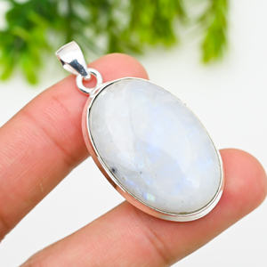 White Rainbow 925 Silver Luxury <b>Statement</b> <b>Necklace</b> 22g - Product Image 2