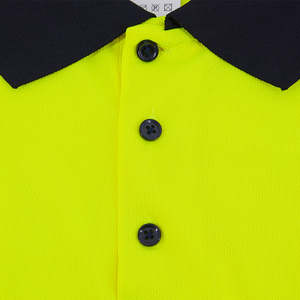 Ropa de Trabajo para Hombre, Camiseta Polo de Manga Corta, Alta Visibilidad, Transpirable, Estampada, con Logotipo Personalizable, Reflectante, de Seguridad - Product Image 3