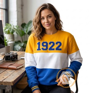 Sweat-shirt en coton brodé sur le devant, personnalisé, de haute qualité, Sigma Gamma Rho, hiver, écologique, pour femmes, GREEK TREASURES - Product Image 4