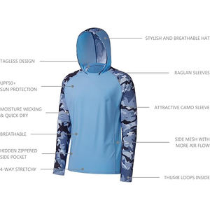 Sudadera con Capucha de Camuflaje Estilo Urbano para Hombre, Mezcla de Algodón y Poliéster, Hombros Caídos Relajados, Capucha con Cordón Ajustable, Bolsillo Canguro - Product Image 5